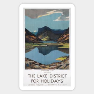 The Lake District - Vintage Railway Travel Poster - 1923-1939 Sticker